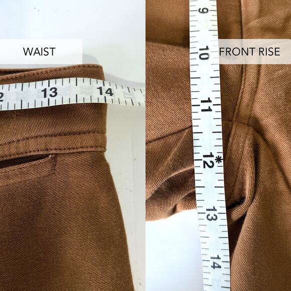 CARON CALLAHAN Stewart Sailor Cotton Wide Leg Pants in Cognac Size 4 - Picture 14 of 15